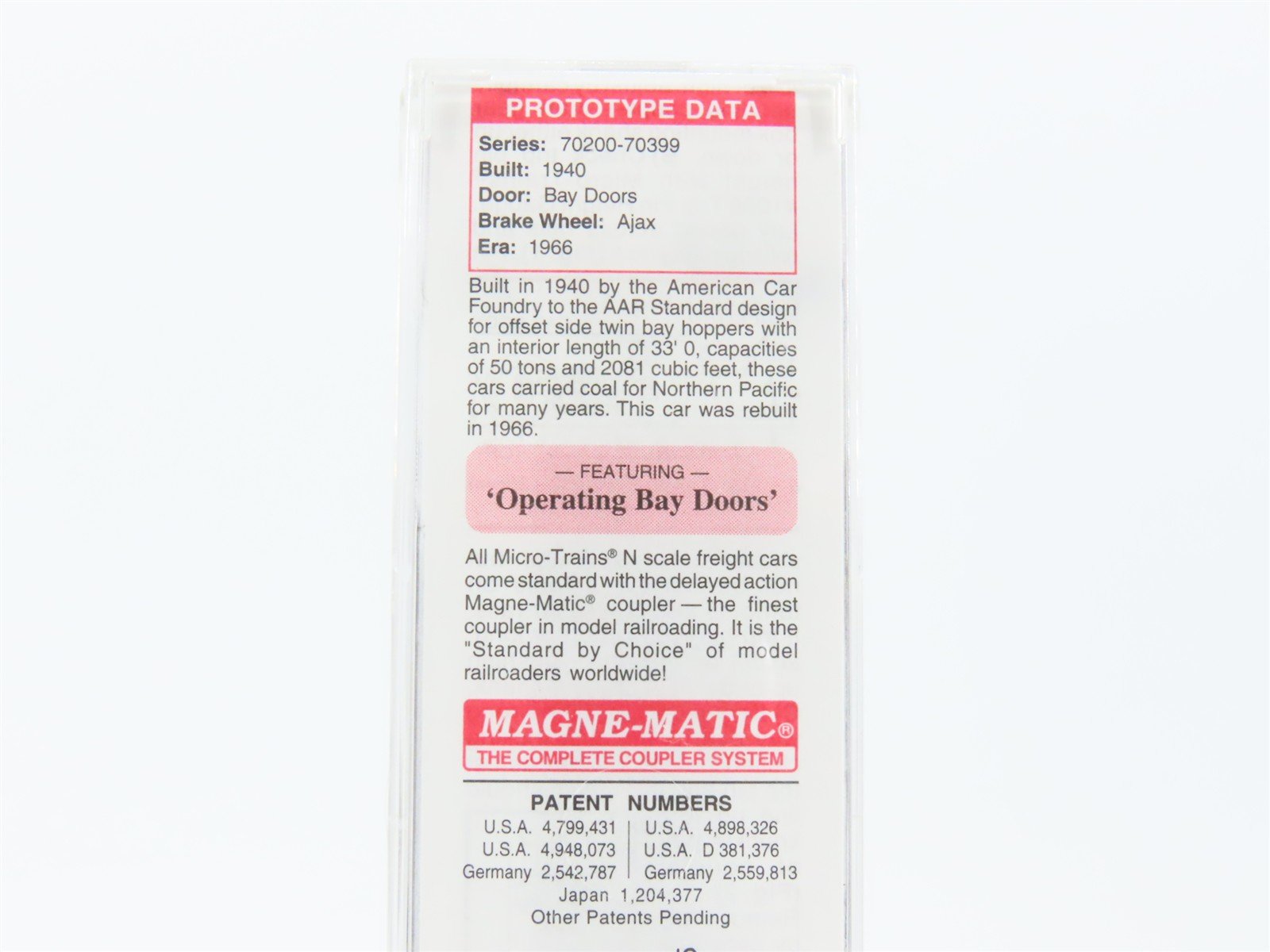 N Scale Micro-Trains MTL 55080 NP Northern Pacific 2-Bay Open Hopper #70215