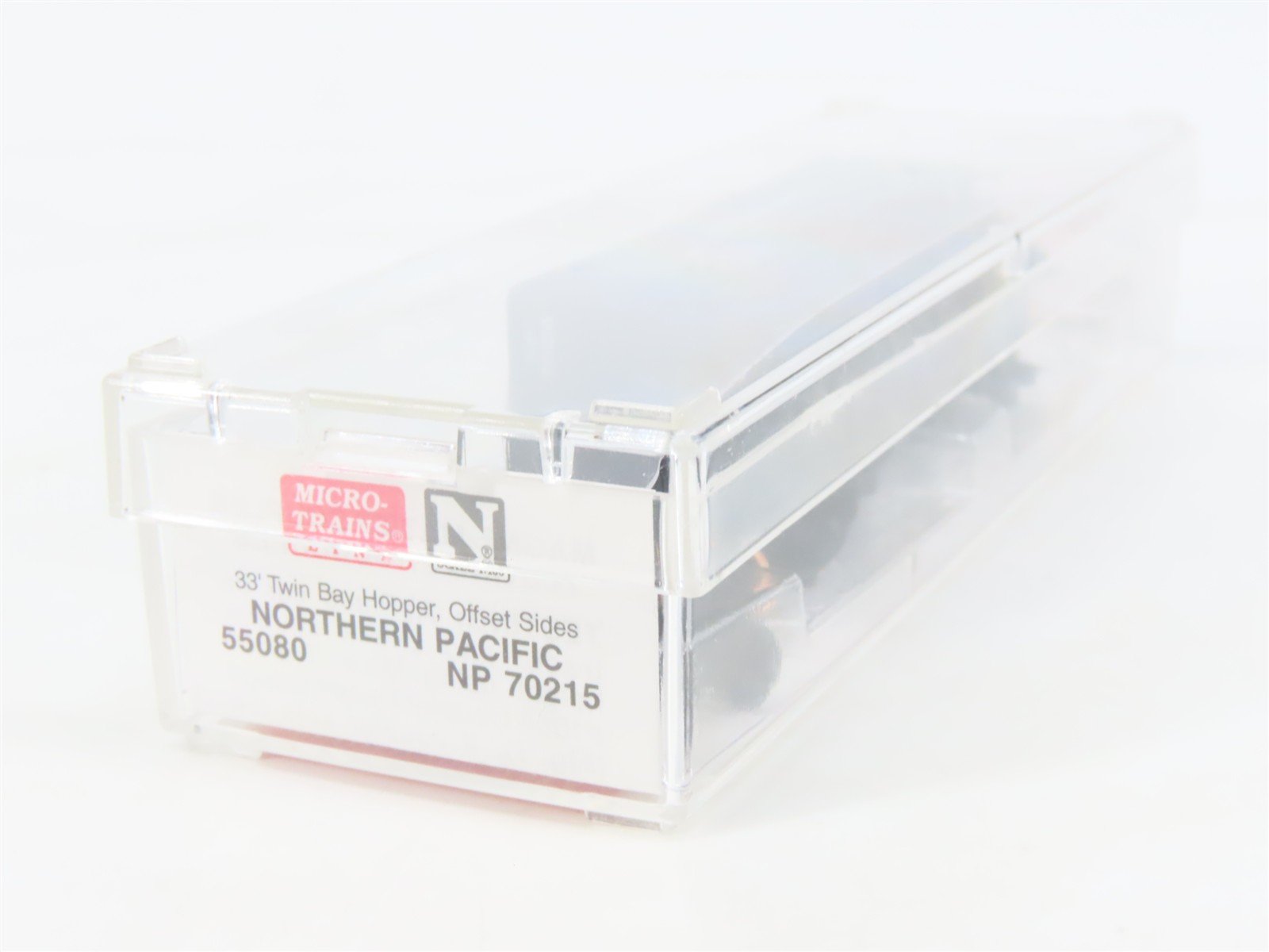 N Scale Micro-Trains MTL 55080 NP Northern Pacific 2-Bay Open Hopper #70215