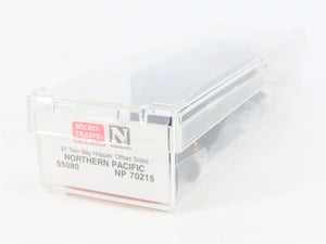 N Scale Micro-Trains MTL 55080 NP Northern Pacific 2-Bay Open Hopper #70215