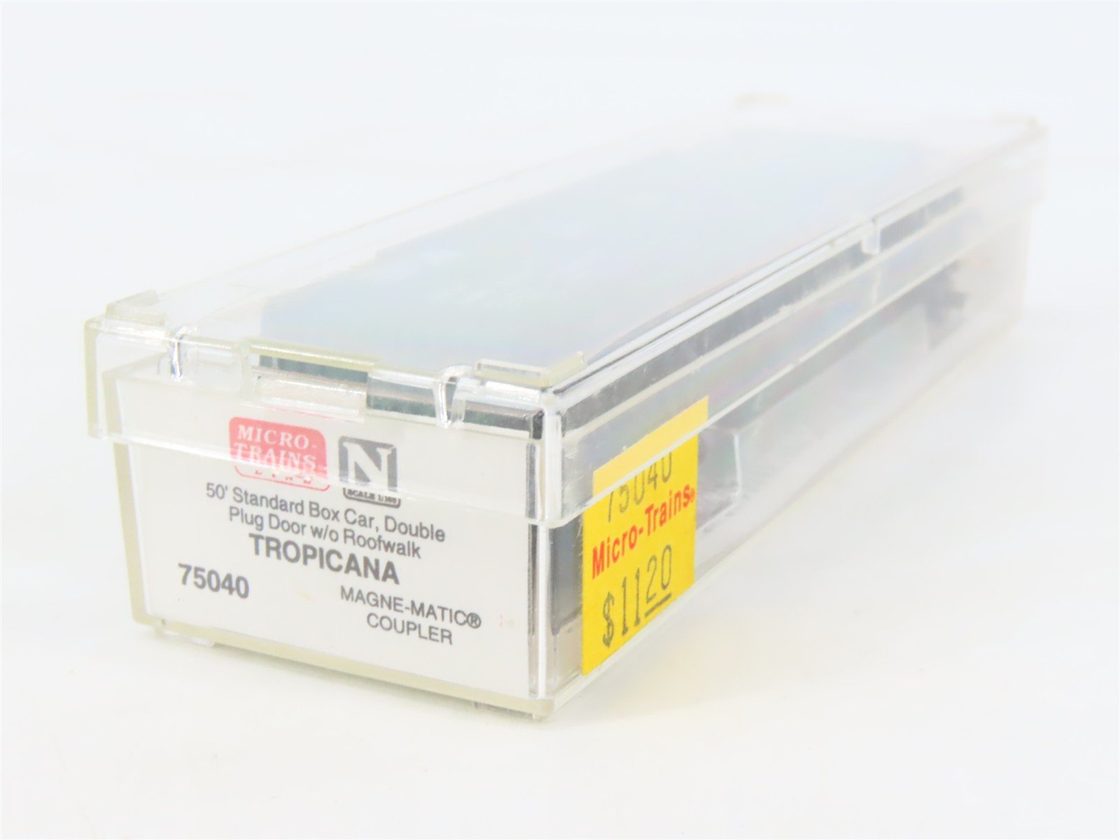 N Scale Micro-Trains MTL 75040 USLX Tropicana Double Plug Door 50' Boxcar #13085