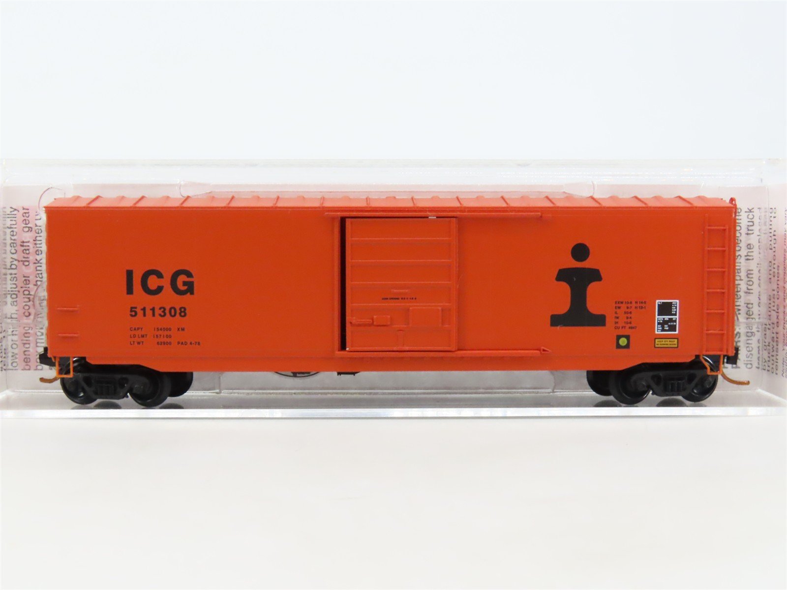 N Scale Micro-Trains MTL 07700120 ICG Illinois Central Gulf 50' Box Car #511308