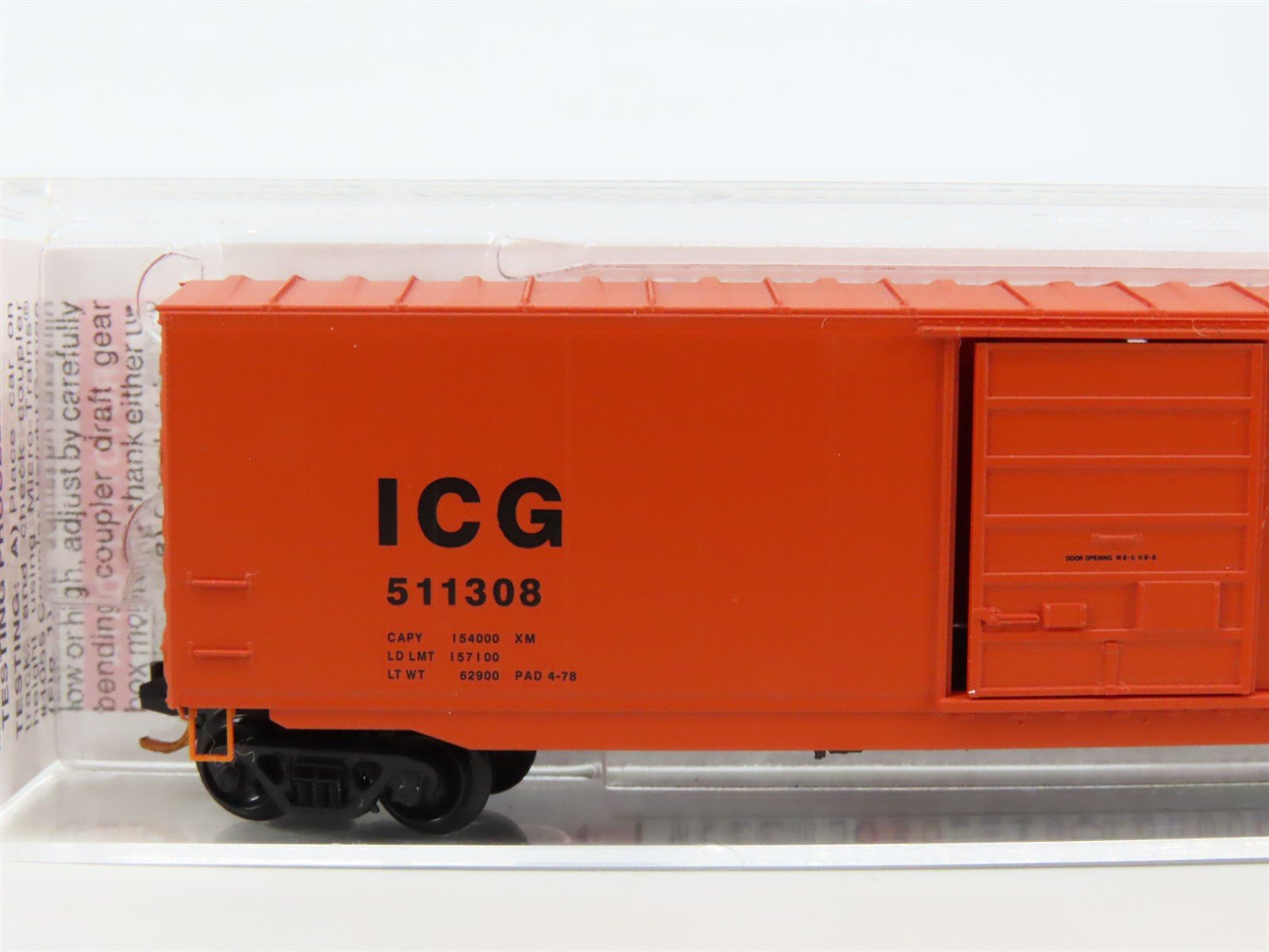 N Scale Micro-Trains MTL 07700120 ICG Illinois Central Gulf 50' Box Car #511308