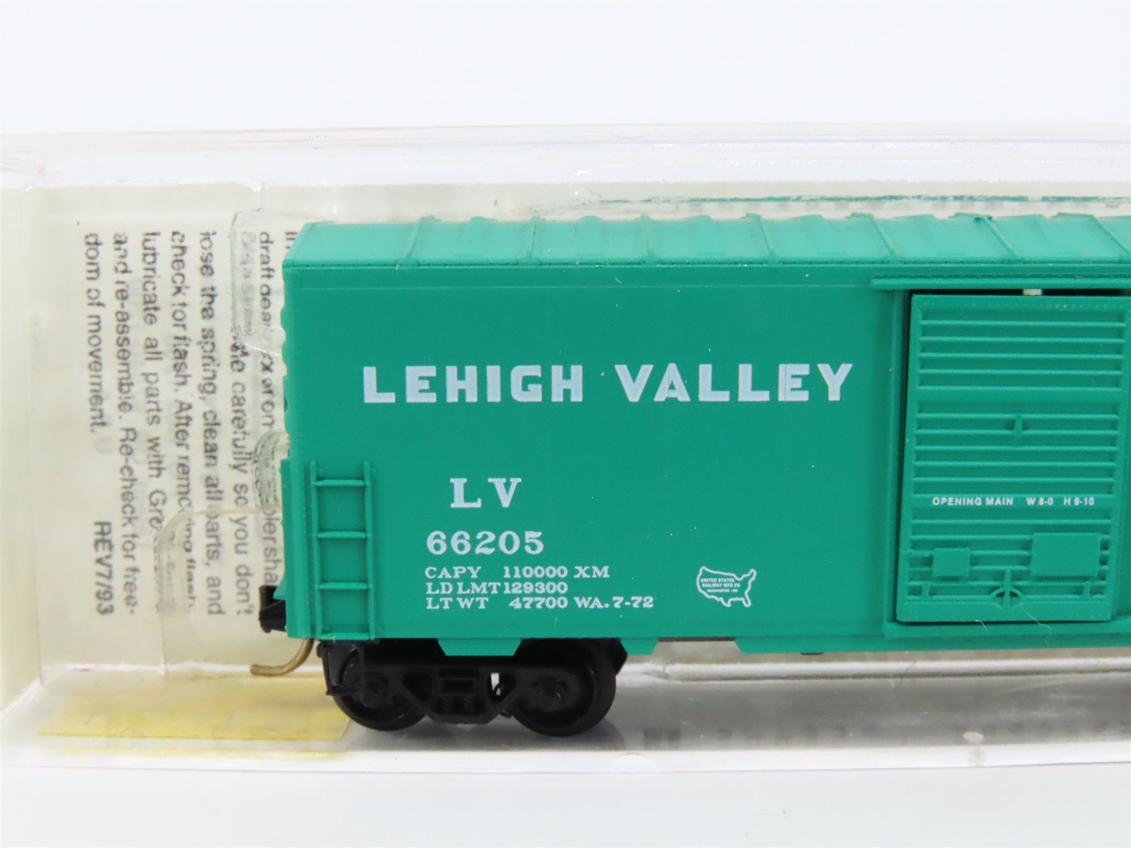 N Scale Micro-Trains MTL 24020 LV Lehigh Valley 40' Single Door Box Car #66205