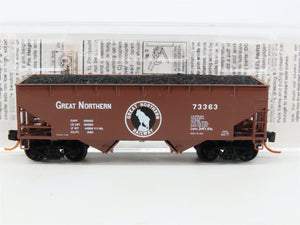 N Scale Micro-Trains MTL 05500060 GN Great Northern 2-Bay Hopper #73363 w/ Load