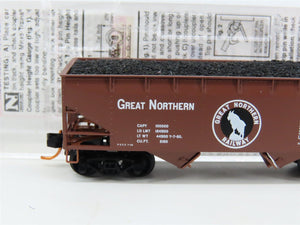N Scale Micro-Trains MTL 05500060 GN Great Northern 2-Bay Hopper #73363 w/ Load