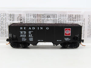N Scale Micro-Trains MTL 05600180 RDG Reading Lines 2-Bay Hopper #80337 w/ Load