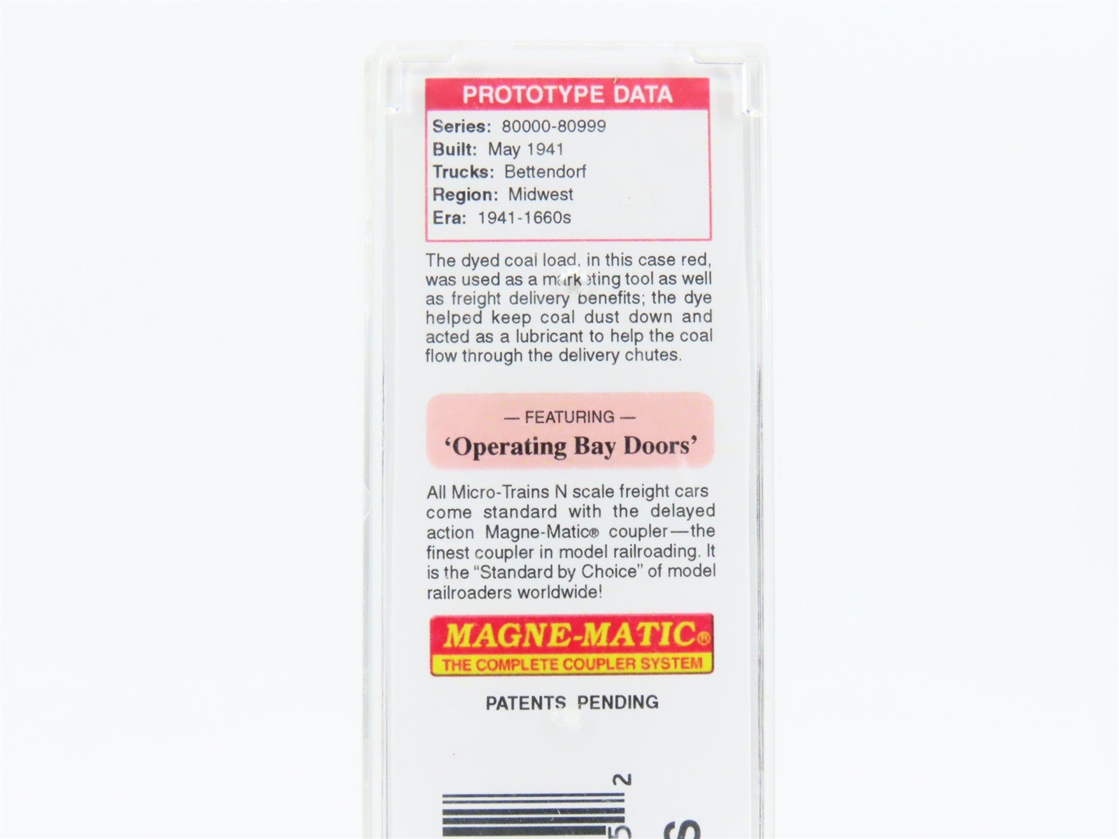 N Scale Micro-Trains MTL 05600180 RDG Reading Lines 2-Bay Hopper #80337 w/ Load