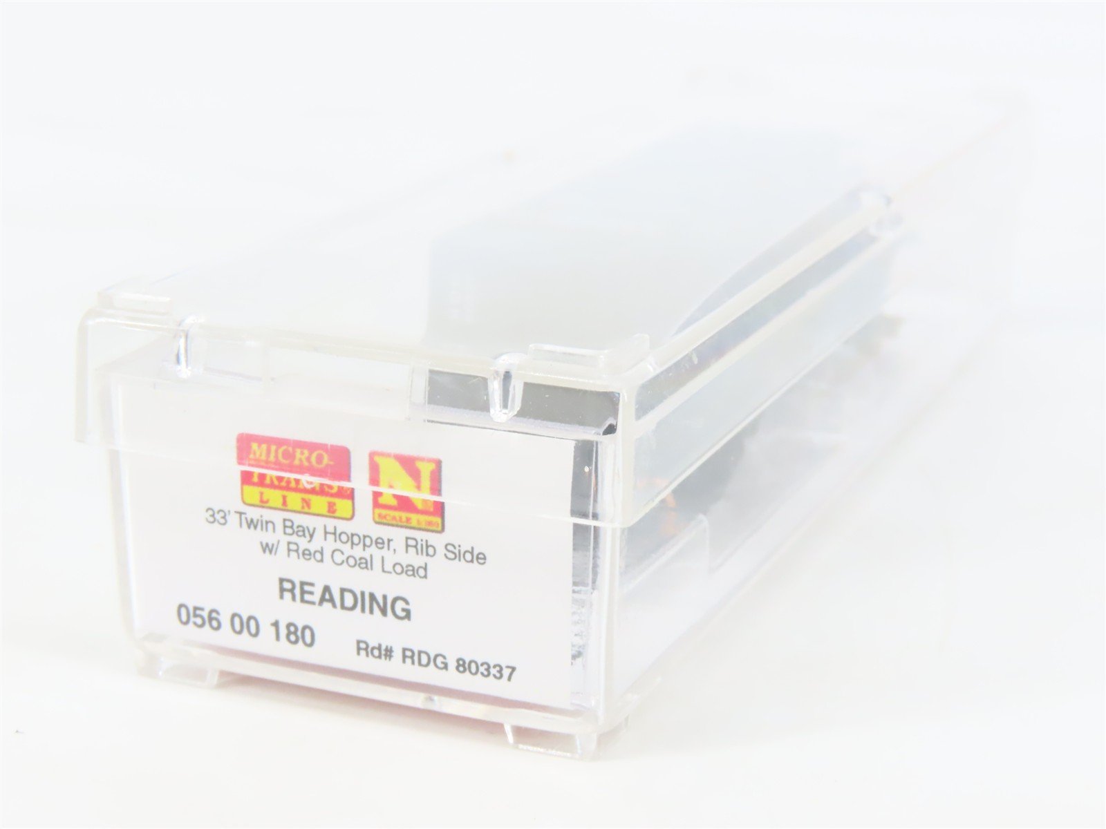 N Scale Micro-Trains MTL 05600180 RDG Reading Lines 2-Bay Hopper #80337 w/ Load