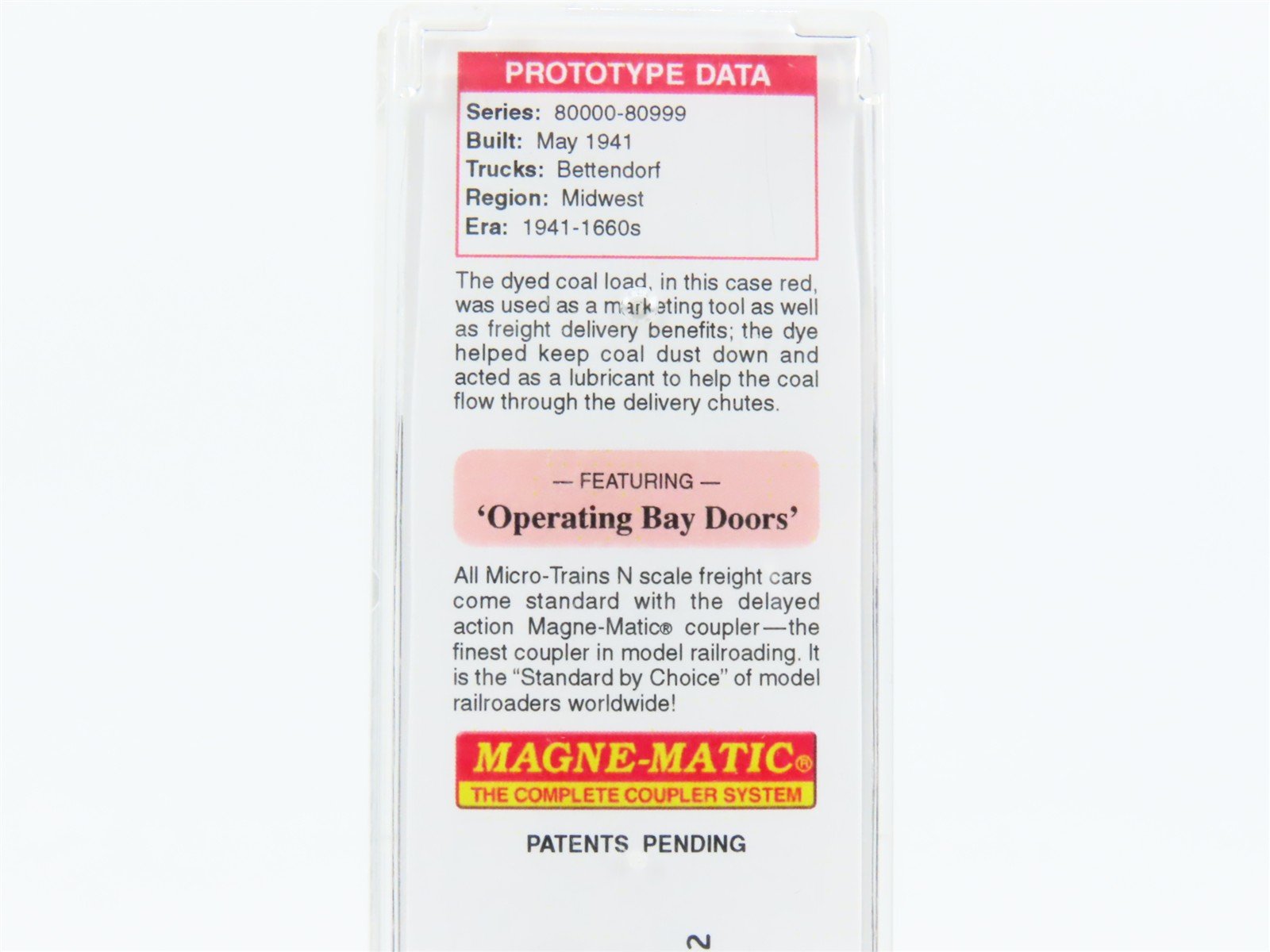 N Scale Micro-Trains MTL 05600180 RDG Reading Lines 2-Bay Hopper #80337 w/ Load