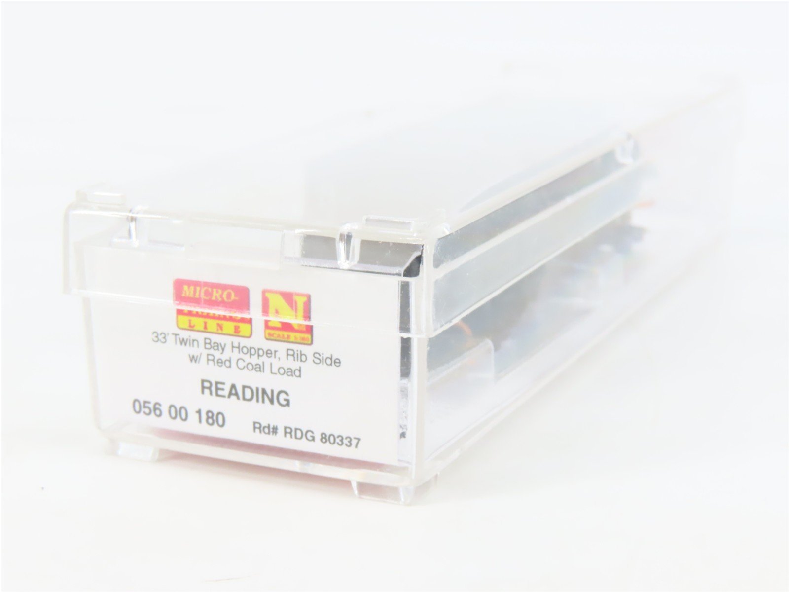 N Scale Micro-Trains MTL 05600180 RDG Reading Lines 2-Bay Hopper #80337 w/ Load