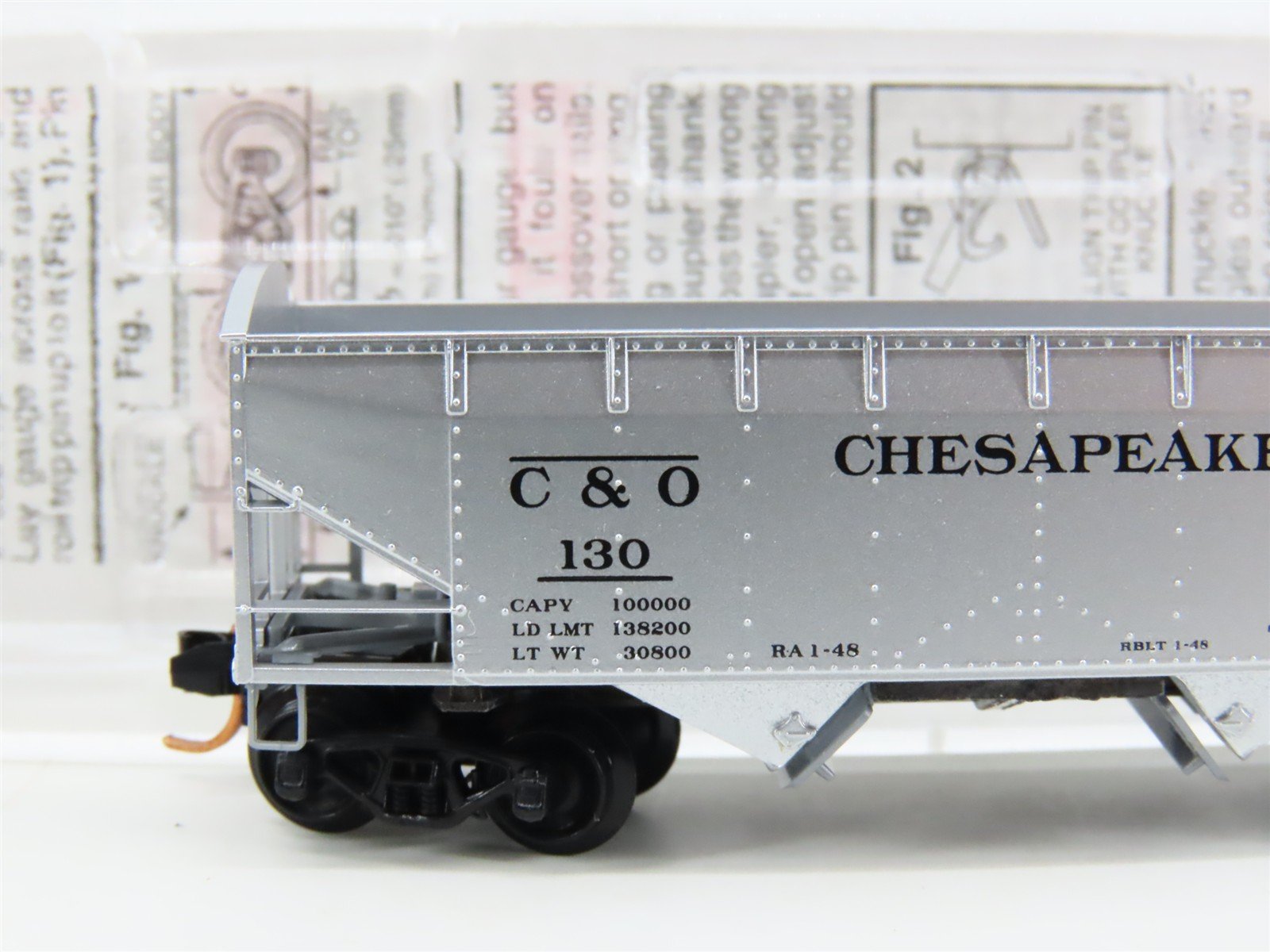 N Scale Micro-Trains MTL 86030 C&O Chesapeake & Ohio 2-Bay Open Hopper #130