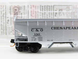 N Scale Micro-Trains MTL 86030 C&O Chesapeake & Ohio 2-Bay Open Hopper #130