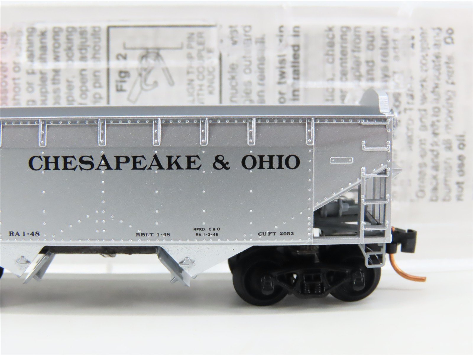 N Scale Micro-Trains MTL 86030 C&O Chesapeake & Ohio 2-Bay Open Hopper #130