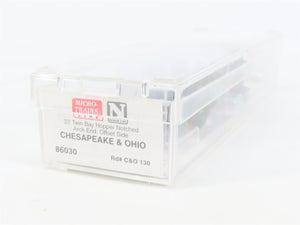 N Scale Micro-Trains MTL 86030 C&O Chesapeake & Ohio 2-Bay Open Hopper #130