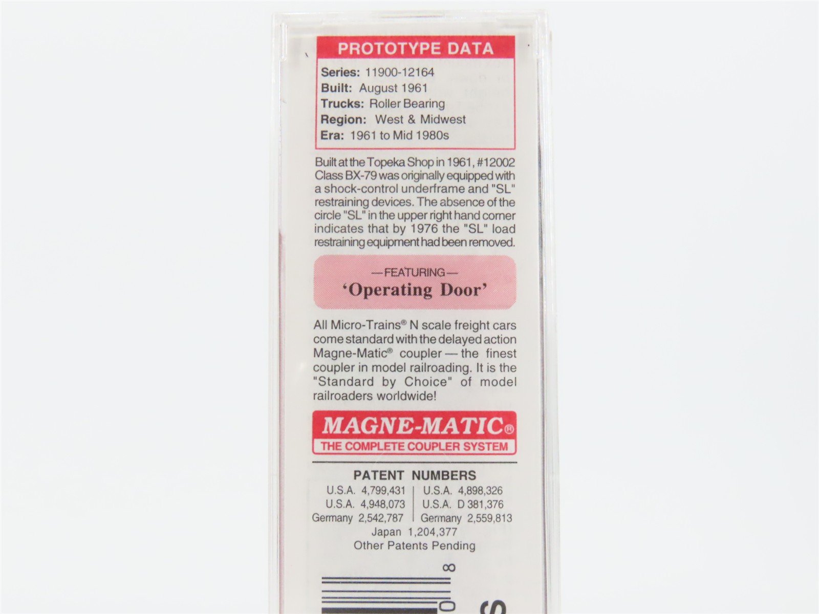 N Scale Micro-Trains MTL 07700150 ATSF Santa Fe Shock Control 50' Box Car #12002