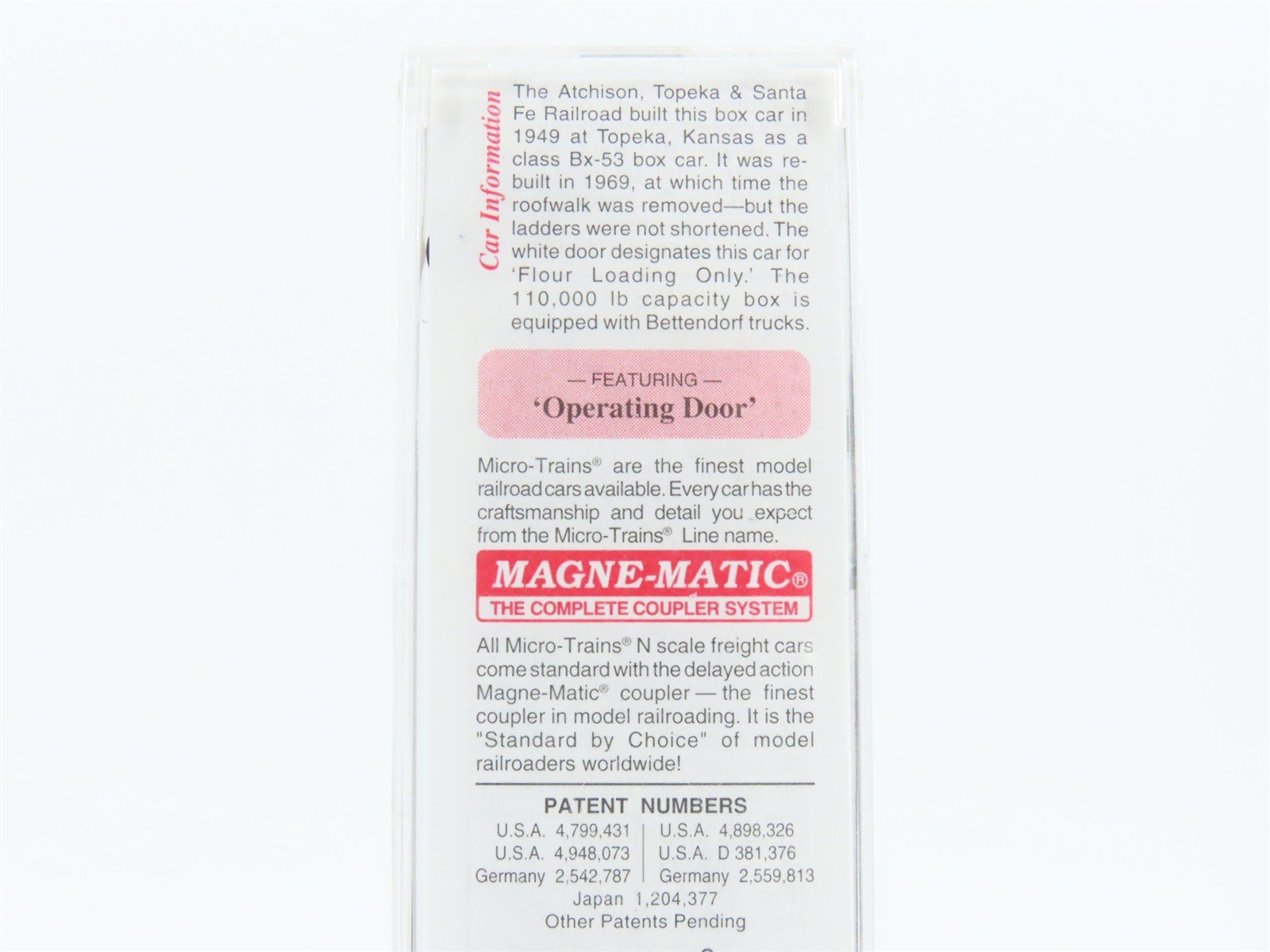 N Scale Micro-Trains MTL 73040 ATSF Santa Fe 