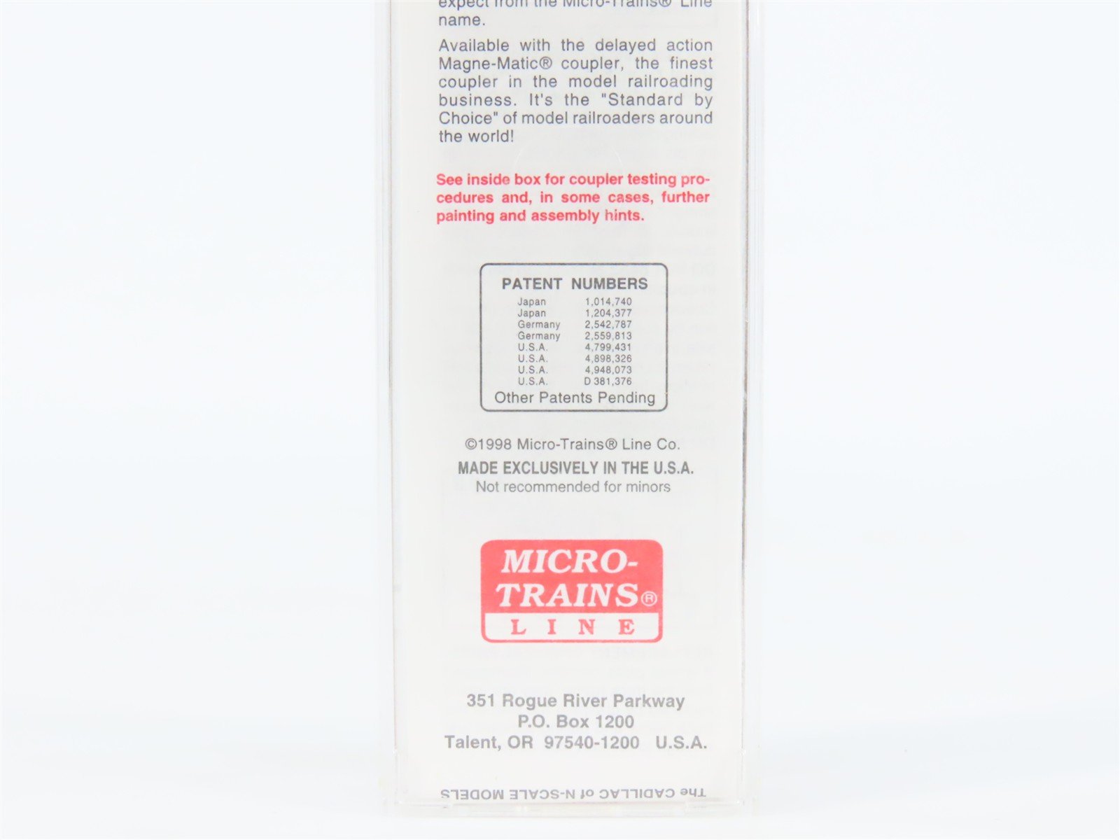 N Scale Micro-Trains MTL 74040/2 CP Canadian Pacific 40' Box Car #285602