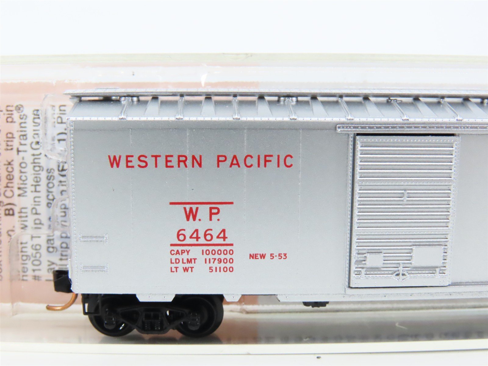 N Micro-Trains MTL Collectors Series 6464-1x WP Western Pacific 40' Boxcar #6464
