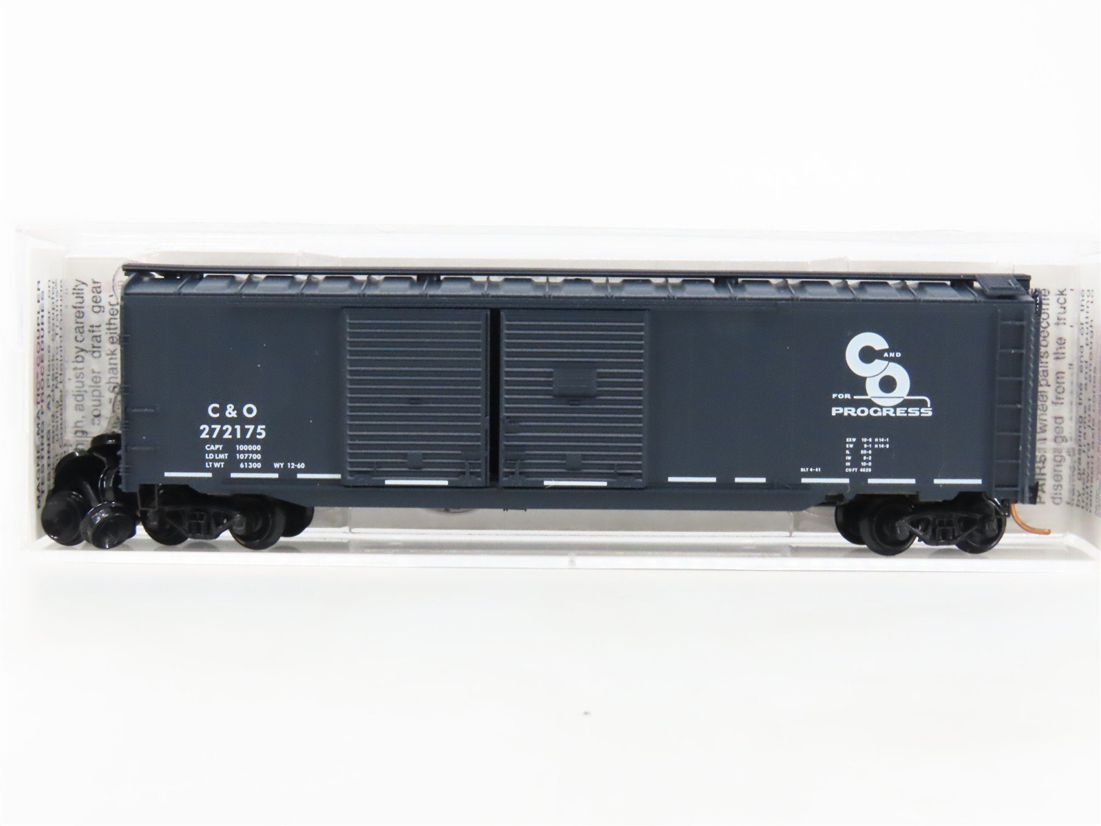 N Scale Micro-Trains MTL 78070 C&O Chesapeake & Ohio Progress 50' Boxcar #272175