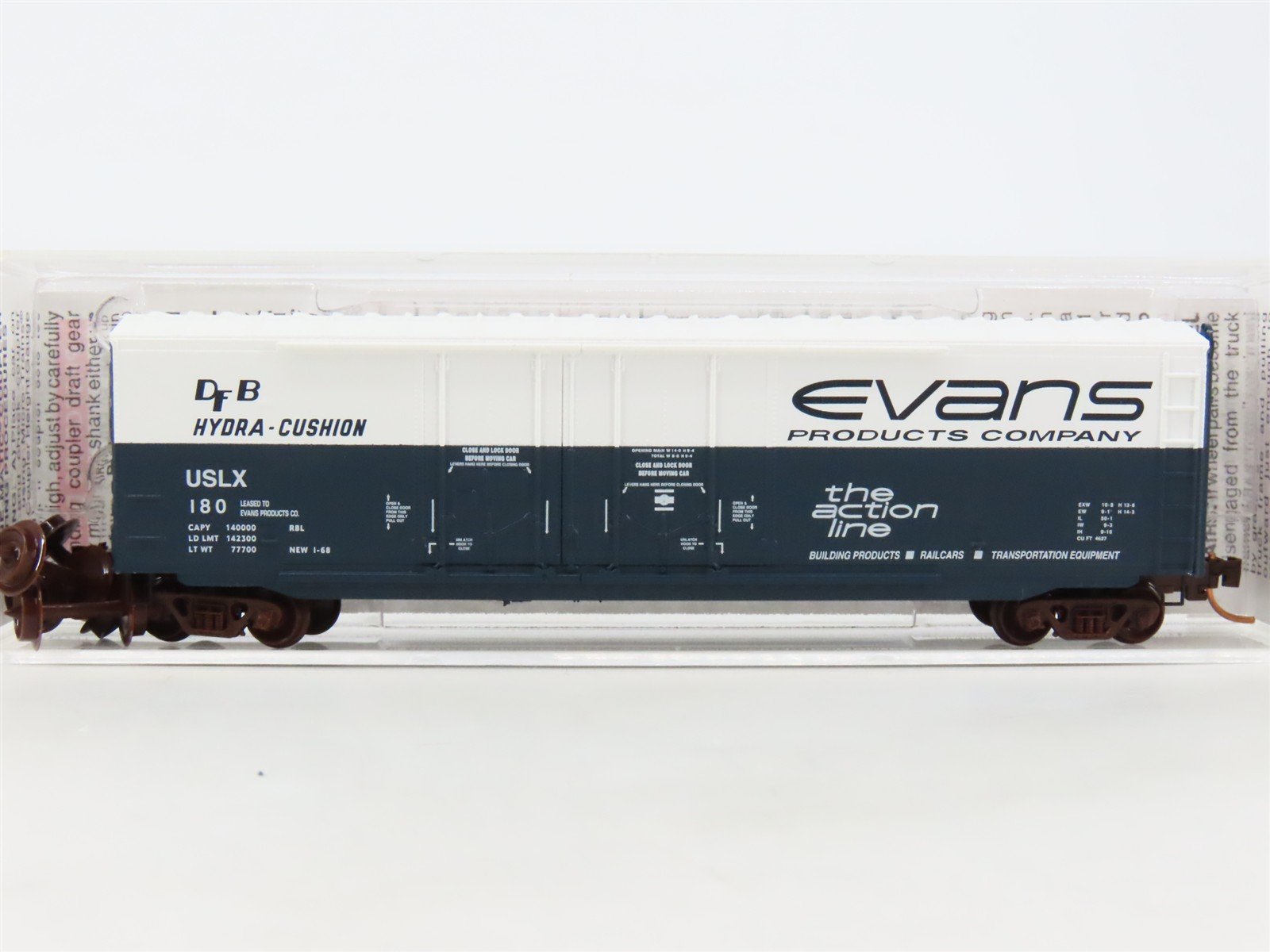 N Scale Micro-Trains MTL 07500140 USLX Evans Products Company 50' Box Car #180