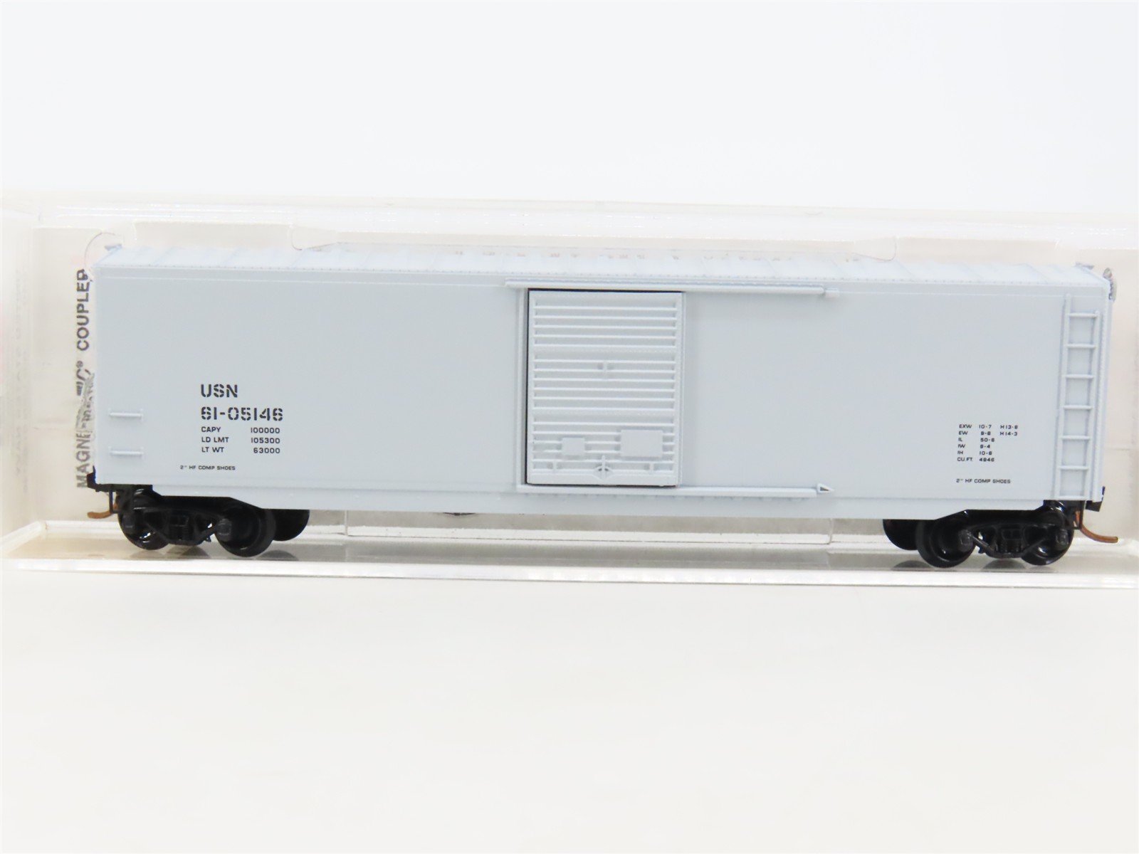 N Scale Micro-Trains MTL 77040 USN United States Navy 50' Box Car #61-05146