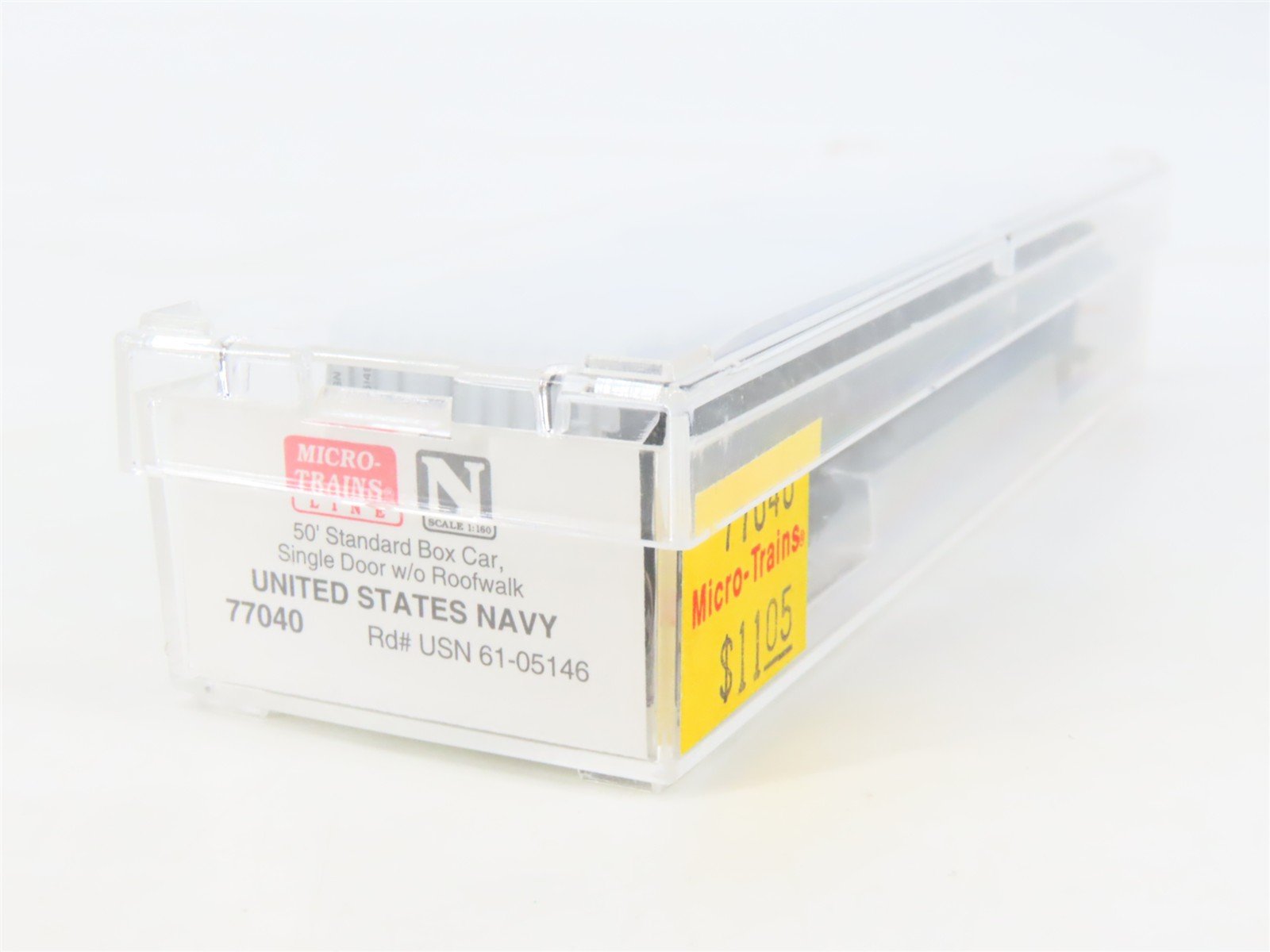 N Scale Micro-Trains MTL 77040 USN United States Navy 50' Box Car #61-05146