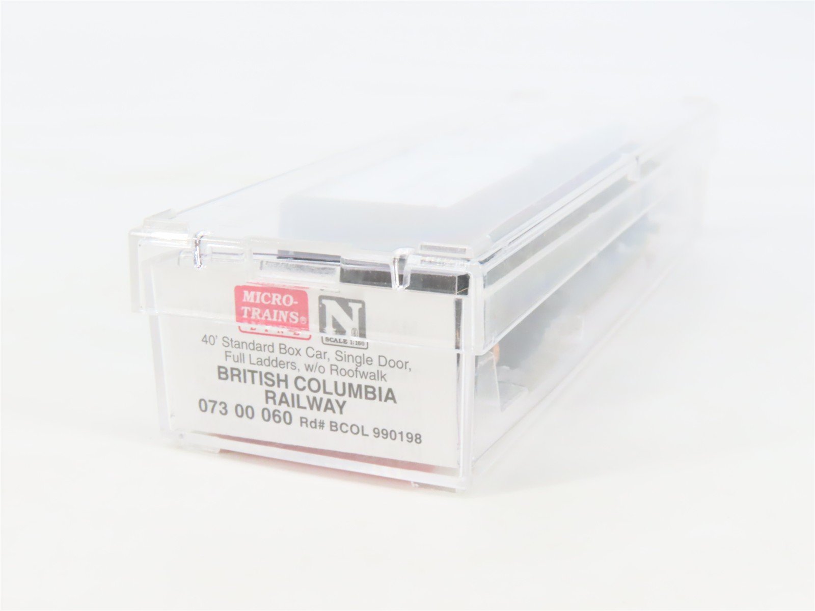 N Scale Micro-Trains MTL 07300060 BCOL British Columbia 40' Box Car #990198