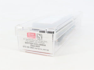 N Scale Micro-Trains MTL 07300060 BCOL British Columbia 40' Box Car #990198