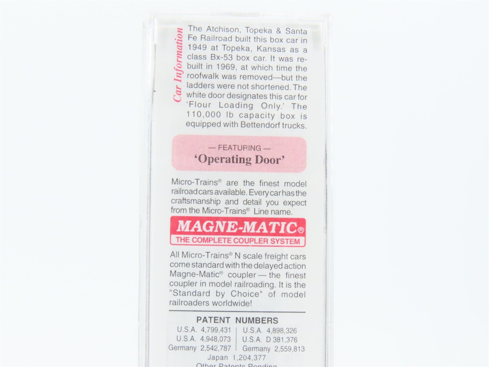 N Scale Micro-Trains MTL 73040 ATSF Santa Fe 