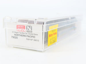N Scale Micro-Trains MTL 79020 NP Northern Pacific 50' Double Door Boxcar #39610