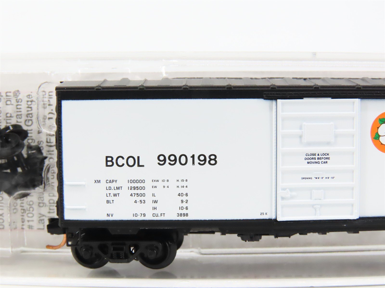 N Scale Micro-Trains MTL 07300060 BCOL British Columbia 40' Box Car #990198