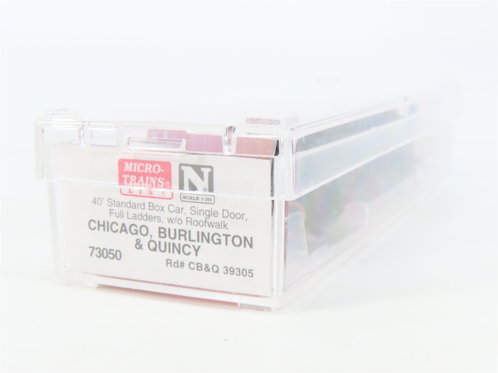 N Scale Micro-Trains MTL 73050 CB&Q Burlington Route 40' Box Car #39305