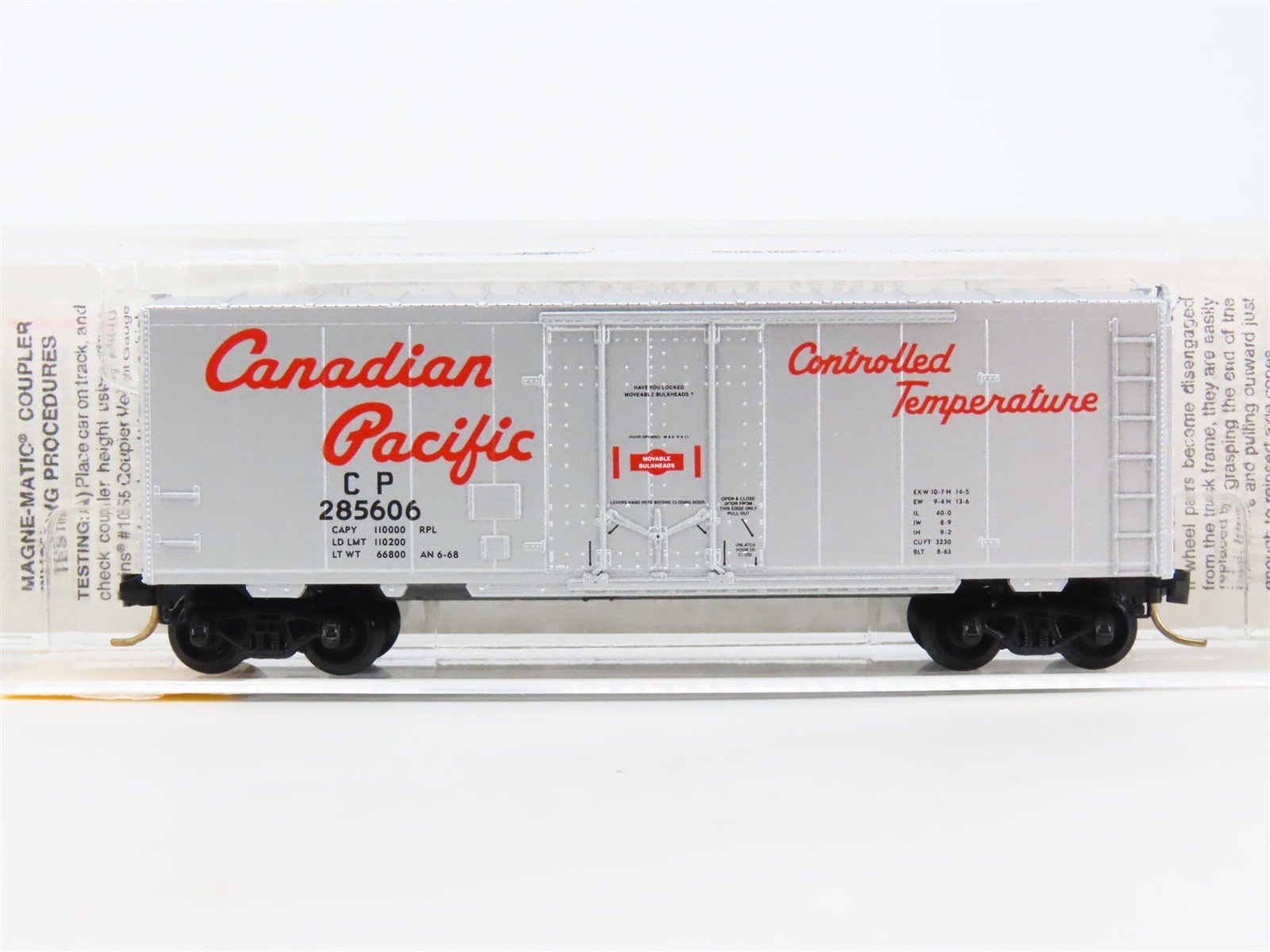 N Scale Micro-Trains MTL 74040 CP Canadian Pacific 40' Plug Door Box Car #285606