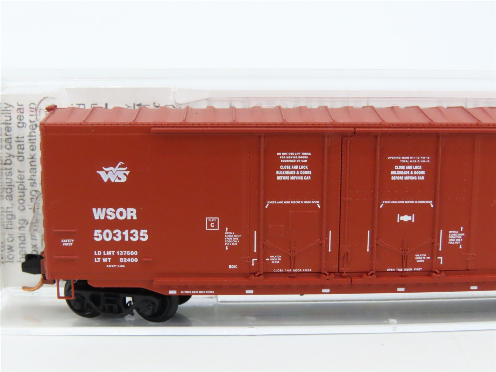 N Scale Micro-Trains MTL 75070 WSOR Wisconsin & Southern 50' Box Car #503135