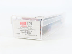 N Scale Micro-Trains MTL 75070 WSOR Wisconsin & Southern 50' Box Car #503135