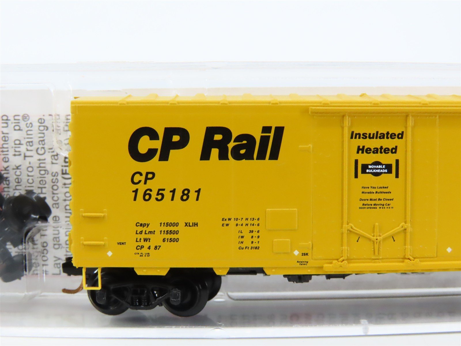 N Scale Micro-Trains MTL 07400010 CP Rail 40' Plug Door Box Car #165181