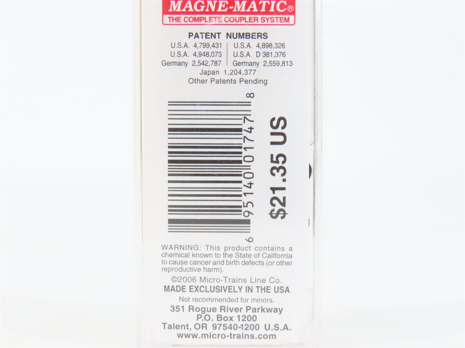 N Scale Micro-Trains MTL 07400010 CP Rail 40' Plug Door Box Car #165181