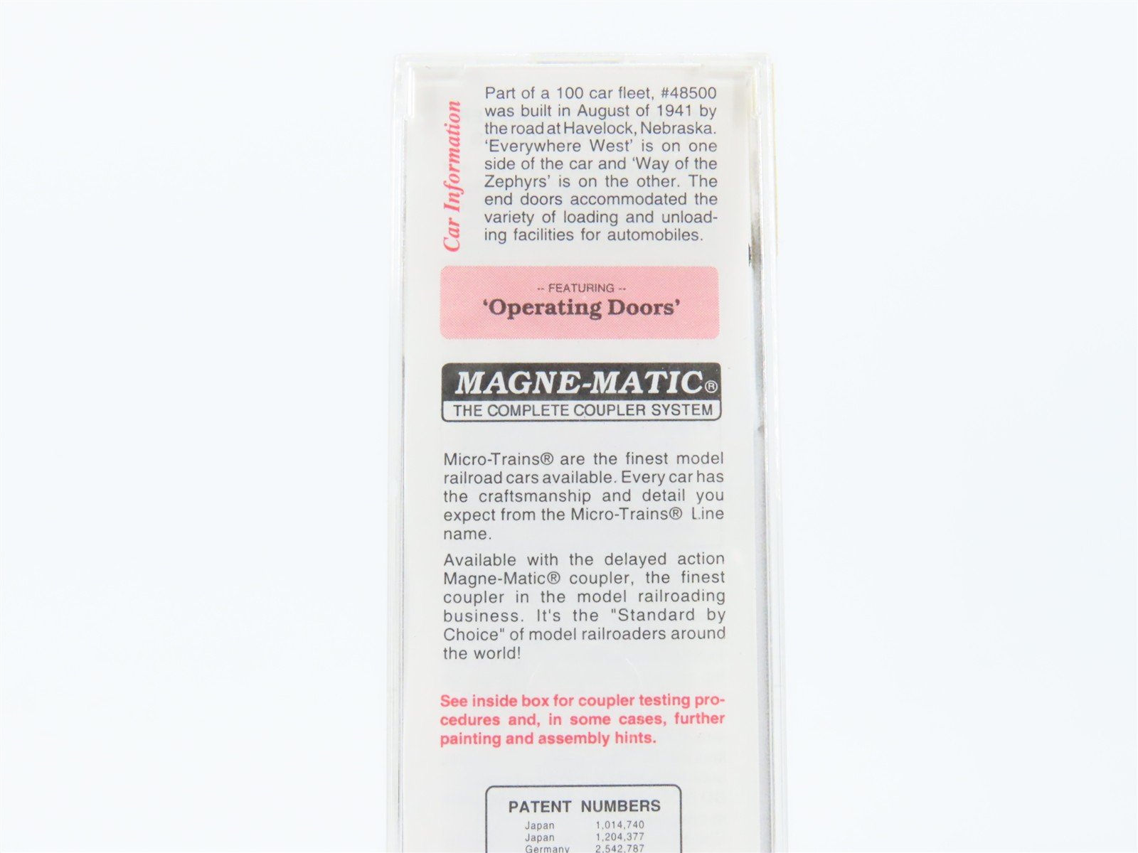 N Scale Micro-Trains MTL 78090 CB&Q Burlington Route 
