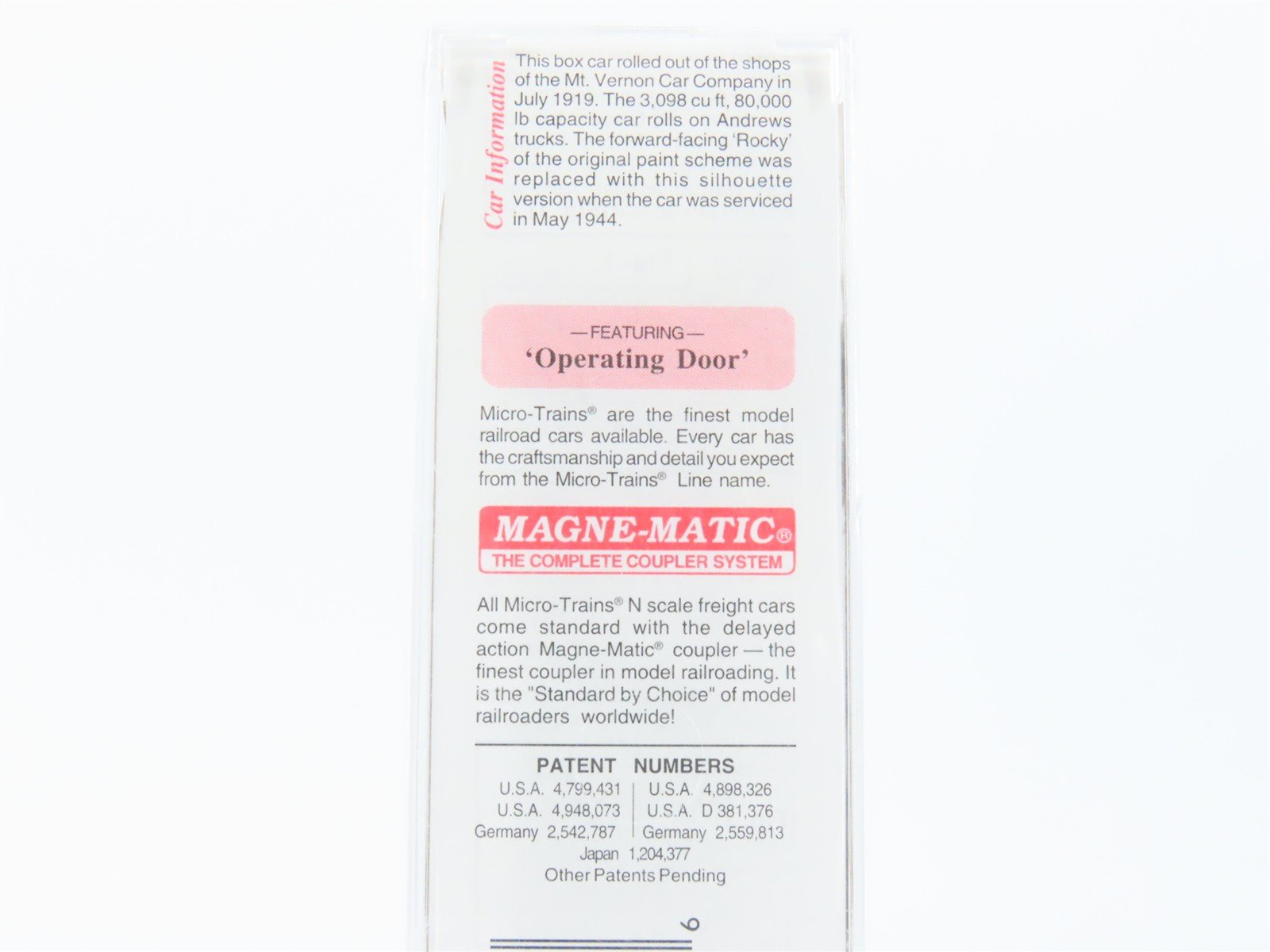 N Micro-Trains MTL 42080 GN Great Northern Glacier Nat'l Park 40' Box Car #24872
