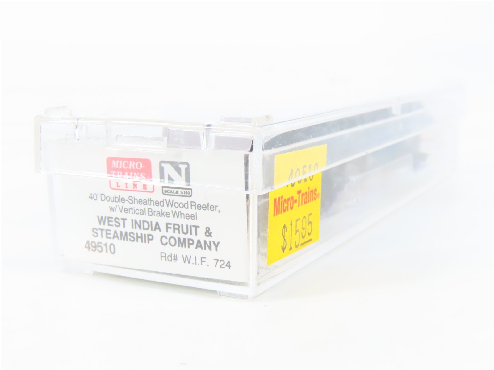 N Scale Micro-Trains MTL 49510 WIF West India Fruit & Steamship 40' Box Car #724