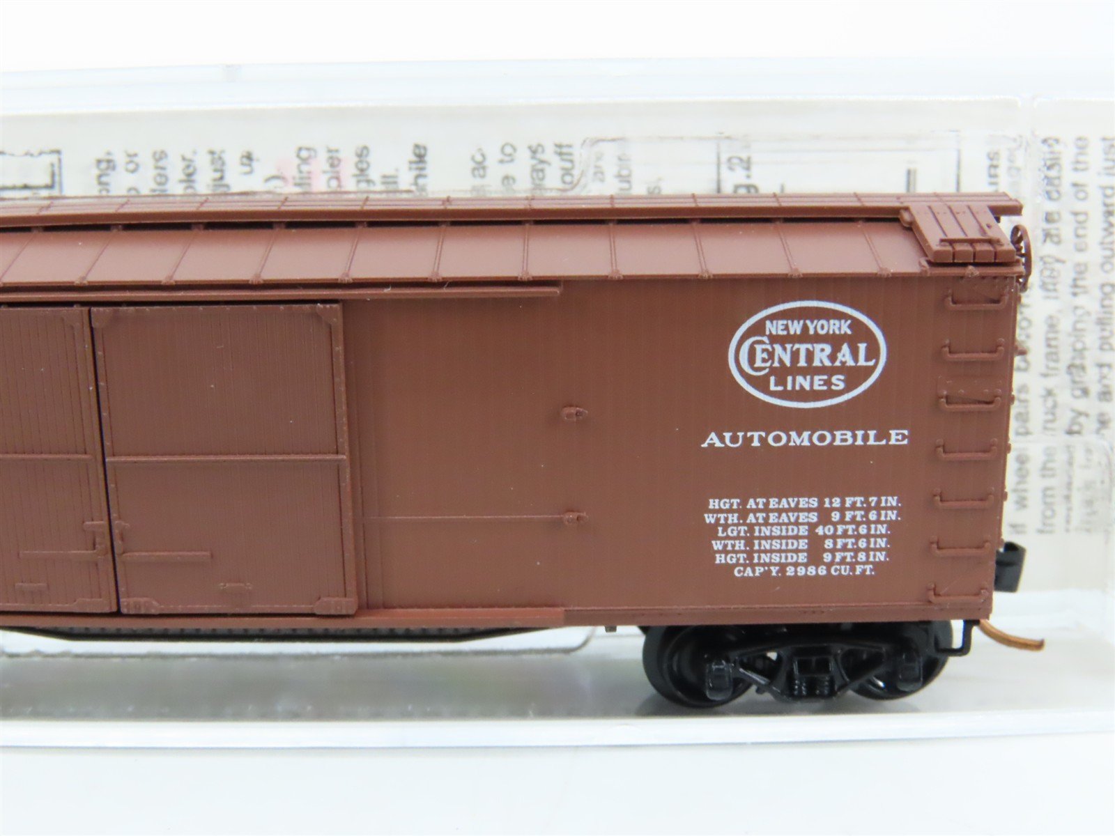 N Scale Micro-Trains MTL 43060 NYC Michigan Central 40' Wood Box Car #62475