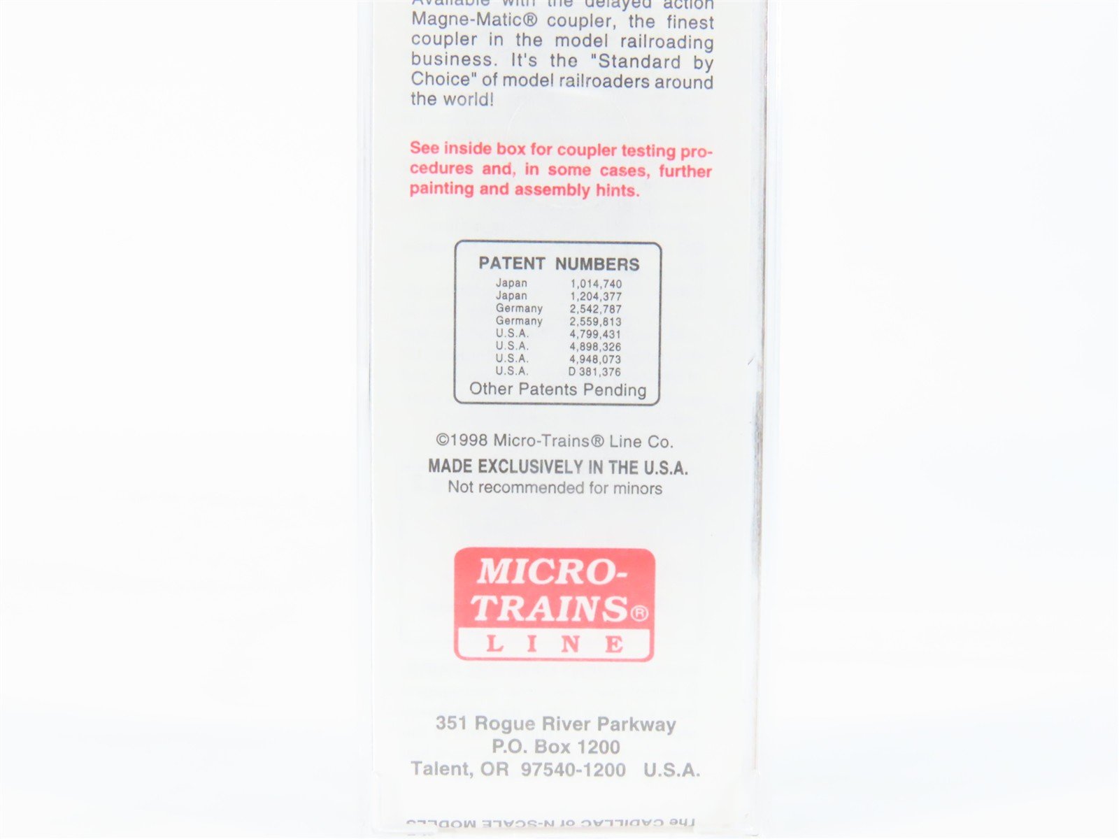 N Scale Micro-Trains MTL 43060 NYC Michigan Central 40' Wood Box Car #62475