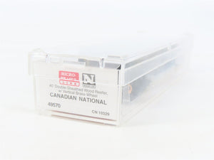 N Scale Micro-Trains MTL 49570 CN Canadian National 40' Wood Reefer #10329