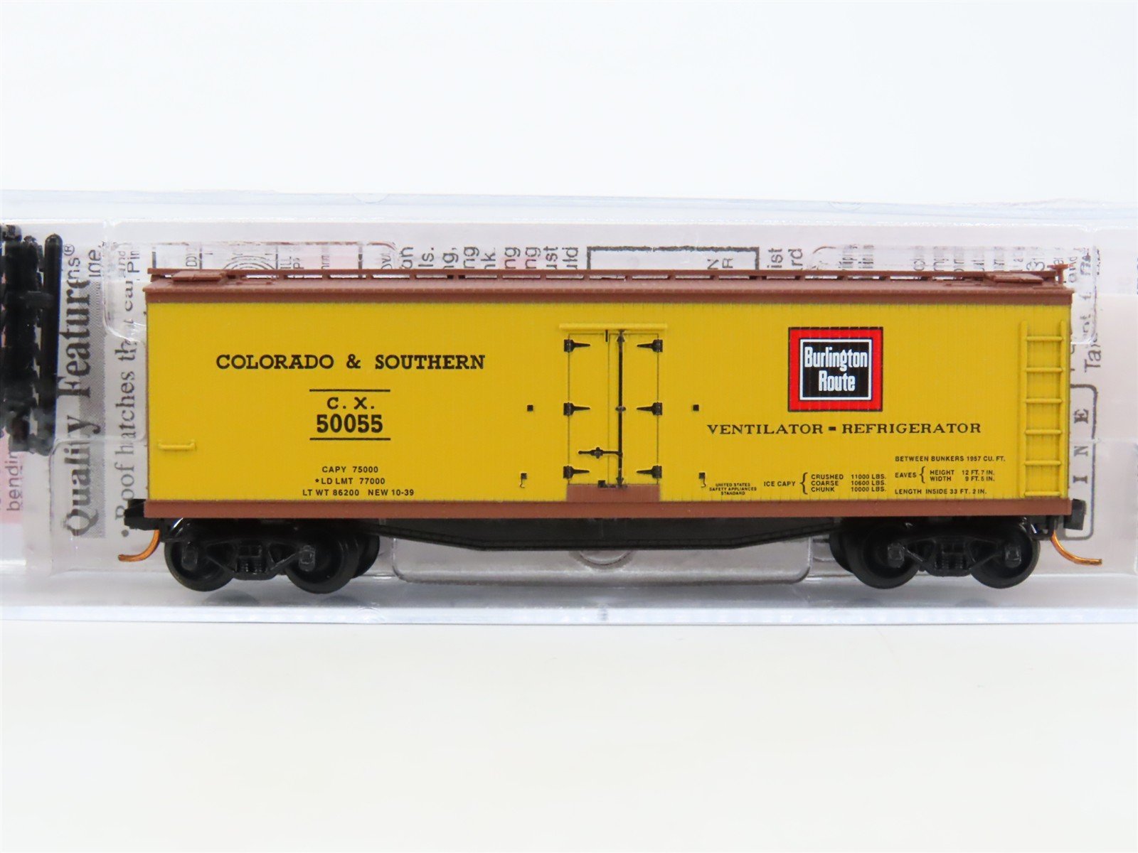 N Micro-Trains MTL 04900370 CX Colorado & Southern Burlington Route Reefer 50055