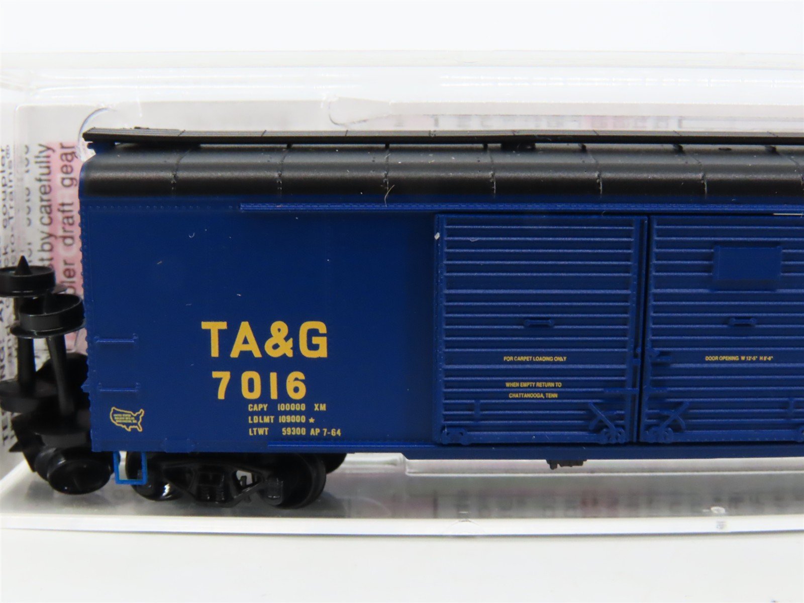 N Scale Micro-Trains MTL 07900060 TA&G TAG Route 50' Wagon Top Box Car #7016