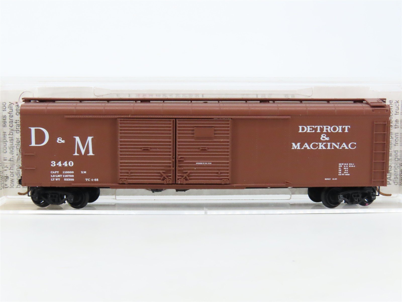 N Scale Micro-Trains MTL 79030 D&M Detroit & Mackinac 50' Wagon Top Boxcar #3440