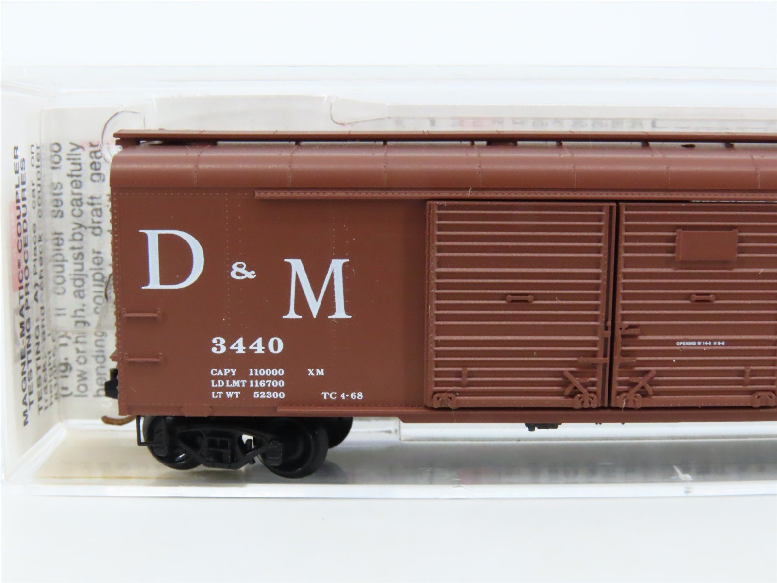 N Scale Micro-Trains MTL 79030 D&M Detroit & Mackinac 50' Wagon Top Boxcar #3440