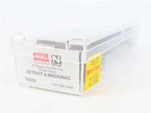 N Scale Micro-Trains MTL 79030 D&M Detroit & Mackinac 50' Wagon Top Boxcar #3440