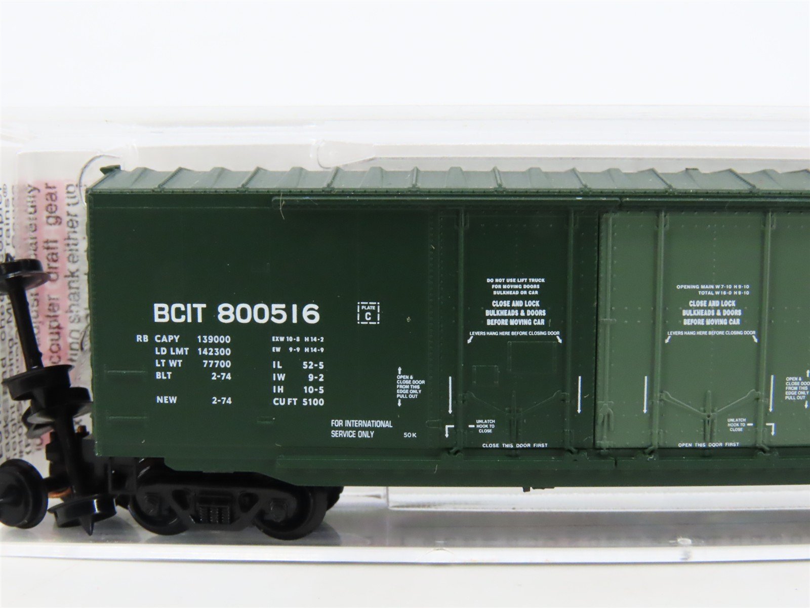 N Scale Micro-Trains MTL 75120 BCIT British Columbia 50' Box Car #800516