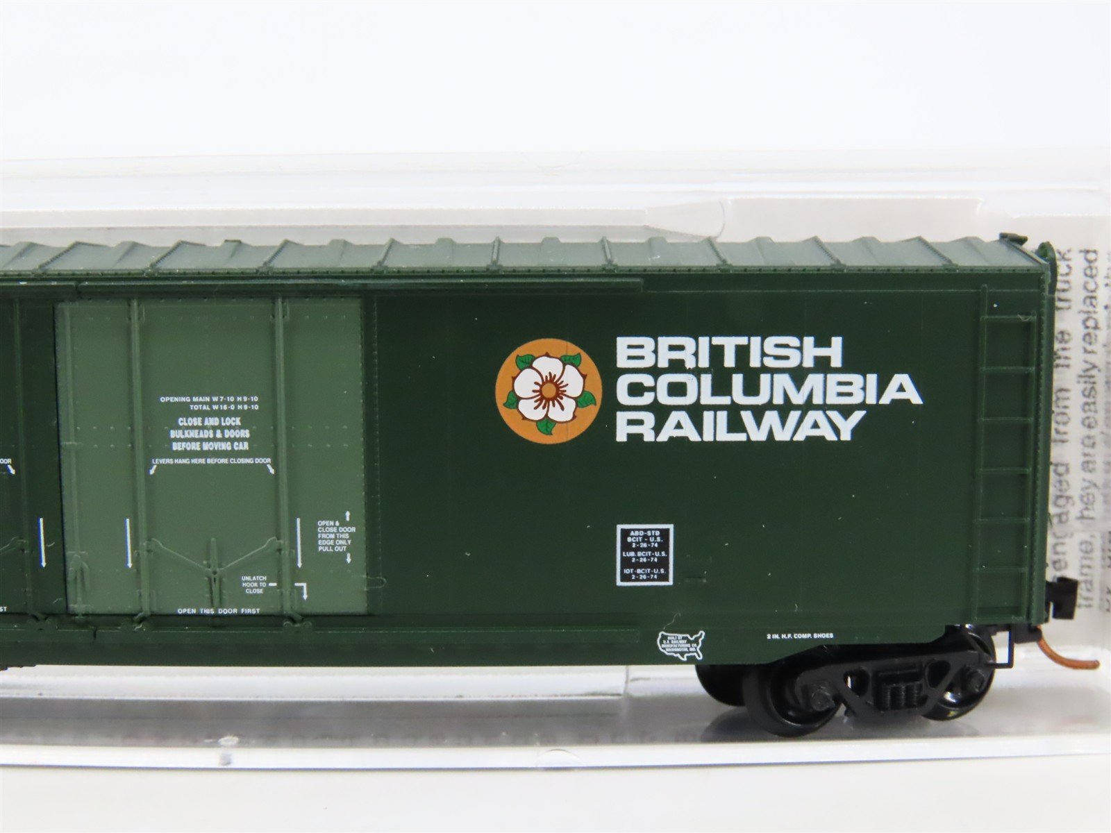 N Scale Micro-Trains MTL 75120 BCIT British Columbia 50' Box Car #800516